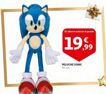Alcampo Peluche sonic oferta
