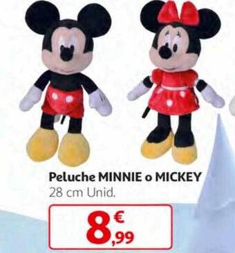Alcampo Peluche minnie o mickey oferta