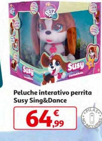 Alcampo Peluche interativo perrita susy sing&dance oferta