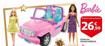 Alcampo Coche 4x4 con dos muñecas oferta