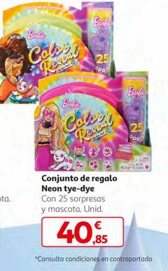 Alcampo Conjunto de regalo neon tye-dye oferta