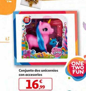 Alcampo Conjunto dos unicornios con accesorios oferta