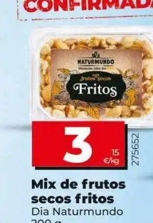 Dia Mix de frutos secos fritos dia naturmundo oferta