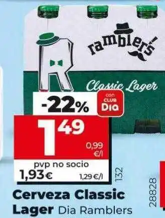 Dia Cerveza classic alger dia ramblers oferta