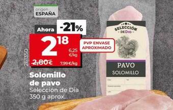 Dia Solomillo de pavo oferta