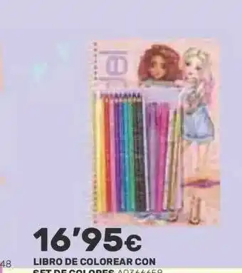 Juguettos Libro de colorear con set de colores oferta