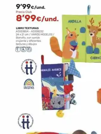 Juguettos Libro texturas oferta