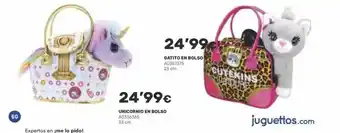 Juguettos Gatito en bolso unicornio en bolso oferta