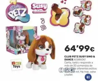Juguettos Club petz susy sing & dance oferta