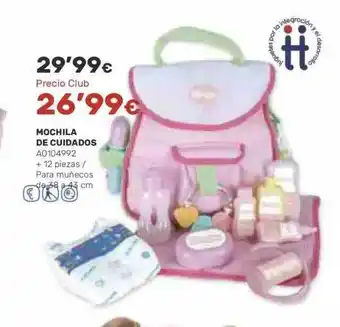 Juguettos Mochila de cuidados oferta