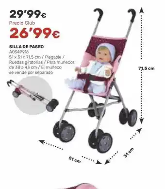 Juguettos Silla de paseo oferta