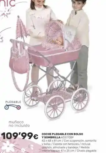 Juguettos Coche plegable con bolso y sombrilla oferta