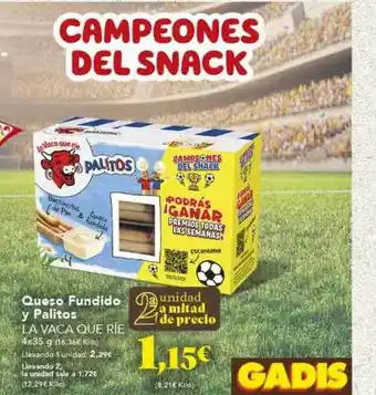 Gadis Queso fundido y palitos la vaca que ríe oferta