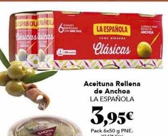 Gadis Aceituna rellena de anchoa la española oferta