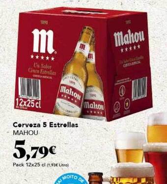 Gadis Cerveza 5 estrellas mahou oferta