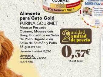 Gadis Alimento para gato gold purina gourmet oferta