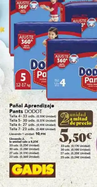 Gadis Pañal apredizanje pants dodot oferta