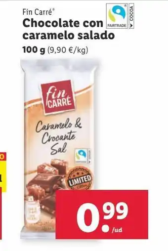 Lidl Chocolate fin carré oferta