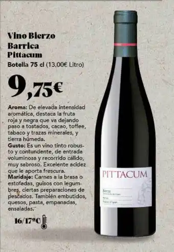 Gadis Vino bierzo barrica pittacum oferta