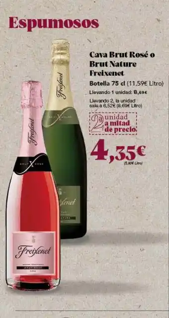 Gadis Cava brut rosé o brut nature freixenet oferta