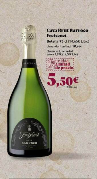 Gadis Cava brut barroco freixenet oferta