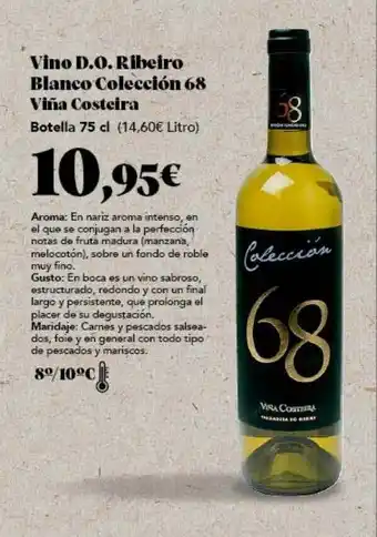 Gadis Vino d.o. ribeiro blanco colección 68 viña costeira oferta