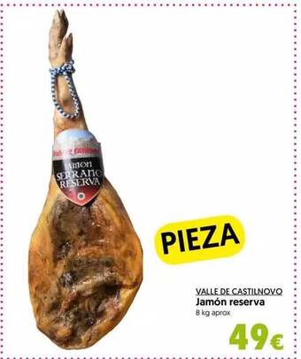 Hiper Usera Valle de castilnovo jamón reserva oferta