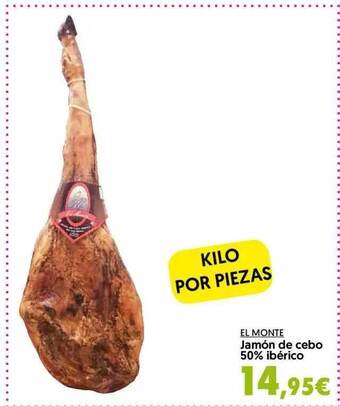 El monte jamón de cebo 50% ibérico