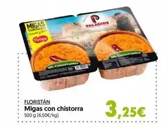 Hiper Usera Floristán migas con chistorra oferta