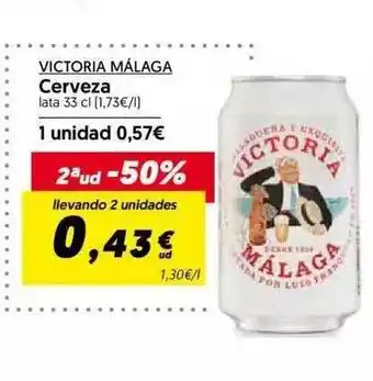Hiper Usera 2a ud -50% victoria málaga cerveza oferta