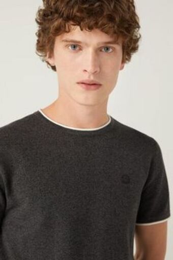 Fifty Factory Jersey manga corta jaspeado oferta