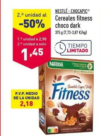 ALDI Nestlé - Chocapic Cereales Fitness Choco Dark 2.a Unidad Al -50% oferta