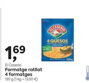 SPAR Fragadis El Caserio Formatge Ratllat 4 Formatges 130g oferta