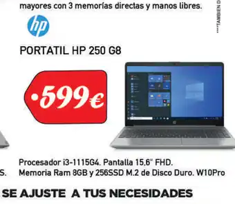 Microsshop HP Portatil HP 250 GB oferta