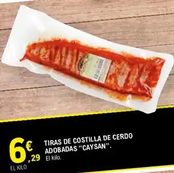 E.Leclerc "Caysan" Tiras De Costilla De Cerdo Adobadas oferta