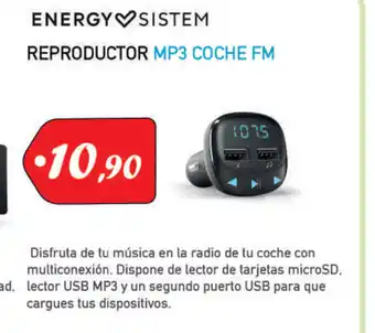 Microsshop Energy Sistem Reproductor MP3 Coche FM oferta