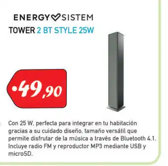 Microsshop Energy Sistem Tower 2 BT Style 25W oferta