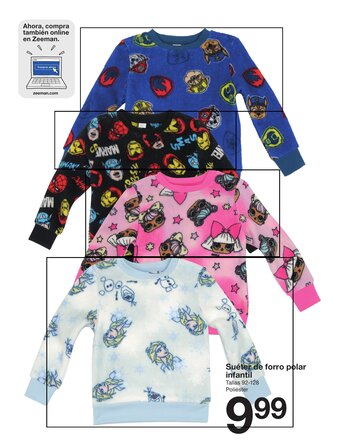 Zeeman Suéter de forro polar infantil oferta