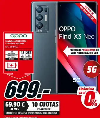 MediaMarkt Oppo Find X3 neo oferta