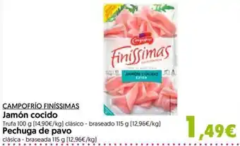 Hiper Usera Jamón cocido CAMPOFRIO FINISSIMAS oferta