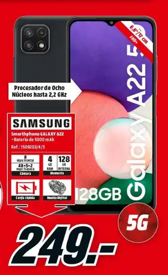 MediaMarkt Samsung Galaxy A22 oferta