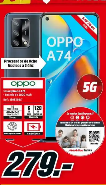 MediaMarkt Oppo A74 oferta