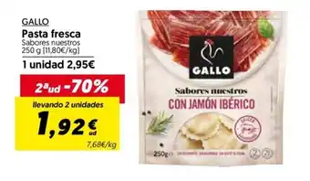 Hiper Usera Pasta fresca GALLO oferta