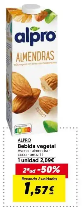 Hiper Usera Bebida vegetal ALPRO oferta