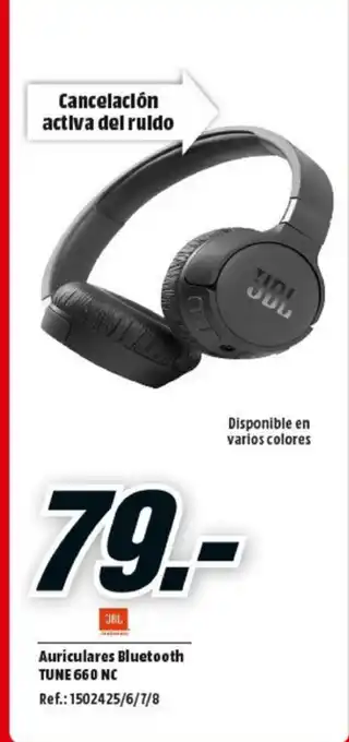 MediaMarkt Auriculares Bluetooth Tune 660 NC oferta