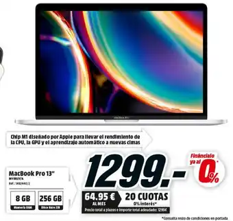 MediaMarkt Macbook Pro 13 oferta