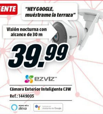 MediaMarkt Ezviz Cámara Exterior Inteligente C3W oferta