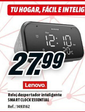 MediaMarkt Lenovo Reloj despertador inteligente Smart Clock Essential oferta