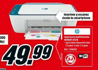 MediaMarkt HP Impresora multifuncion Desk jet 2721E oferta