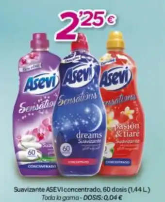 Alsara Supermercados Suavizante Asevi Concentrado 60 Dosis oferta